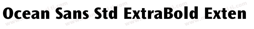 Ocean Sans Std ExtraBold Extended字体转换